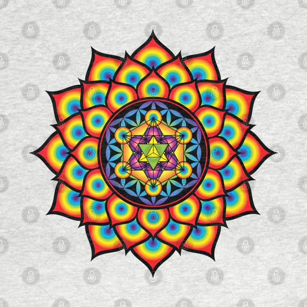 Flower of Life Metatron's Cube by GalacticMantra